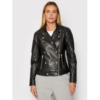 Zdjęcie Gestuz Kurtka skórzana Melgz 10904666 Czarny Regular Fit