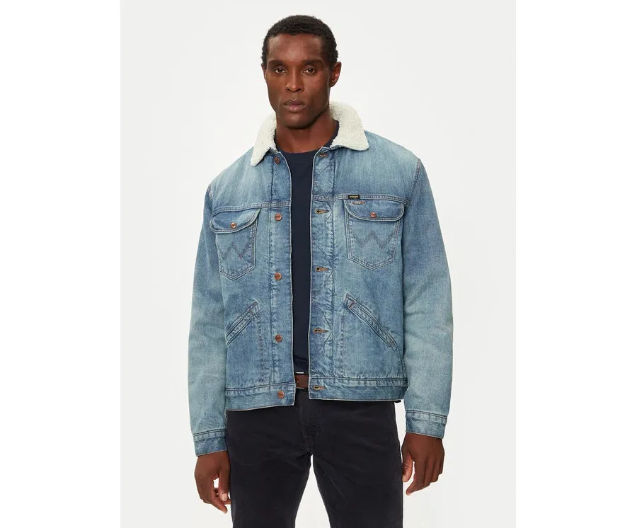 obrazek 1 Wrangler Kurtka jeansowa 112357271 Niebieski Regular Fit
