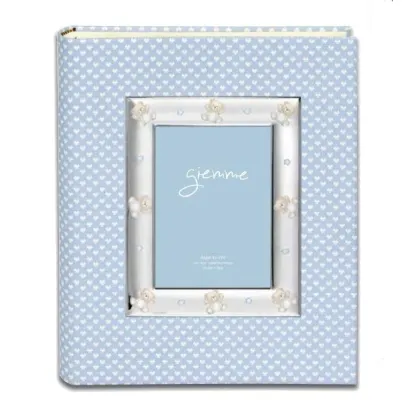 Picture Beautiful, stylish baby photo album 20x25 cm with a blue pattern