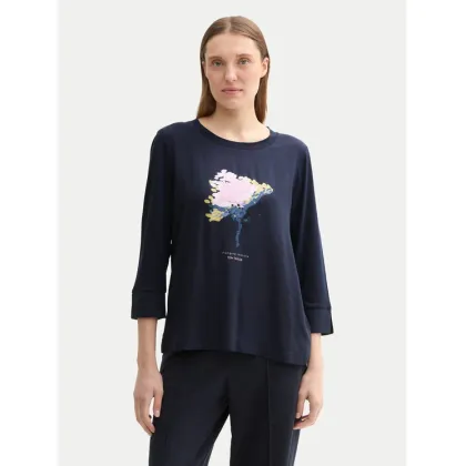 Zdjęcie Tom Tailor Bluzka 1043110 Granatowy Regular Fit