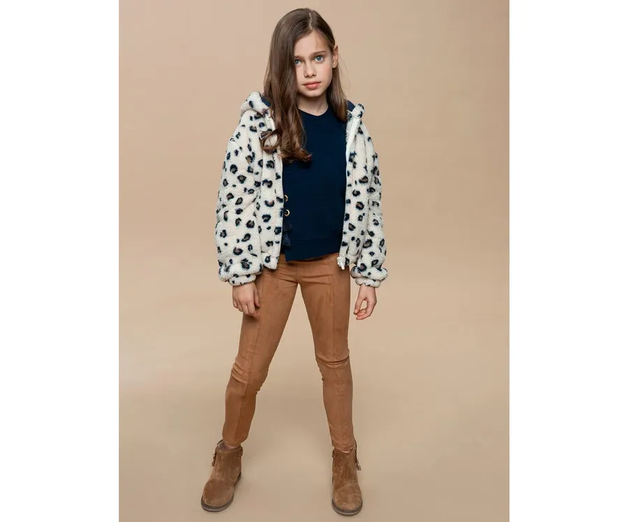 obrazek 1 Mayoral Legginsy 7.742 Brązowy Regular Fit