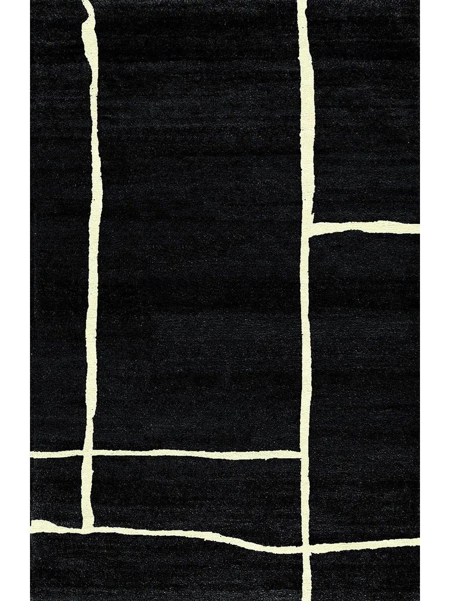 obrazek 1 Prostokątny włoski dywan w kolorze czarnym - Sartori Rugs