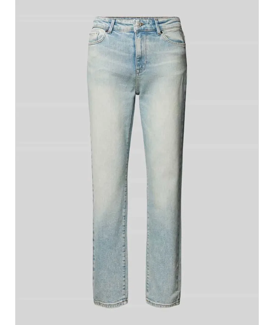 obrazek 1 Jeansy o kroju straight fit z 5 kieszeniami model ‘EMILY’