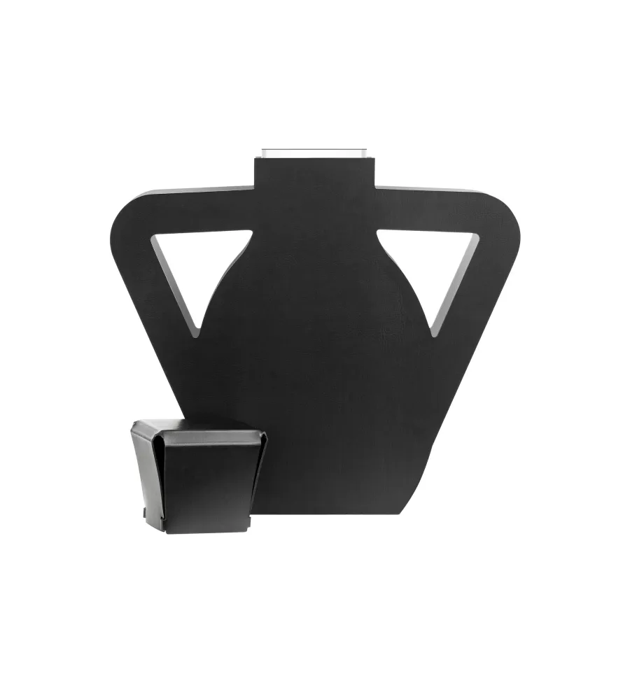 obrazek 2 Designerski skórzany czarny wazon Otto 9x41xH44 cm