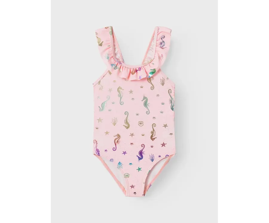 obrazek 1 NAME IT Strój kąpielowy Nmfzamar 13226753 Różowy Regular Fit