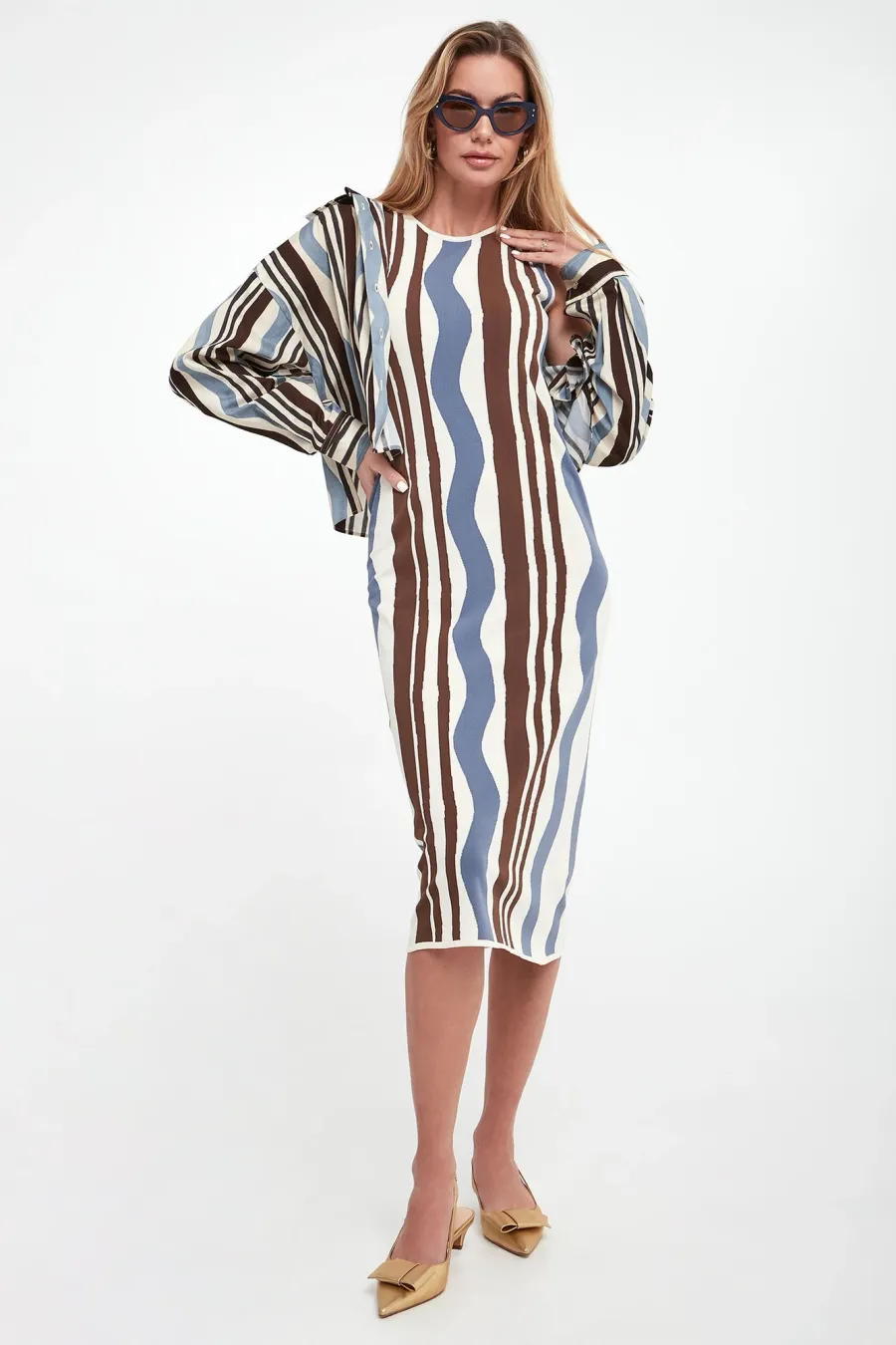 obrazek 1 Sukienka midi Lacca WEEKEND MAX MARA Weekend Max Mara