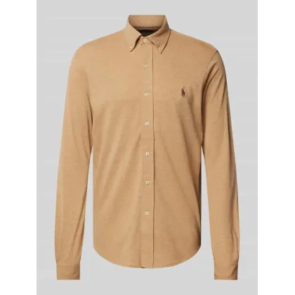 Zdjęcie Koszula casualowa o kroju slim fit z piki z czystej bawełny