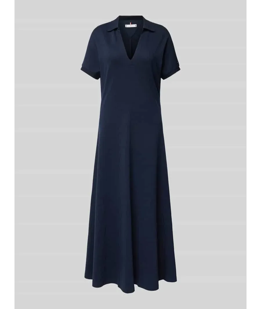 obrazek 1 Sukienka midi z dekoltem w serek