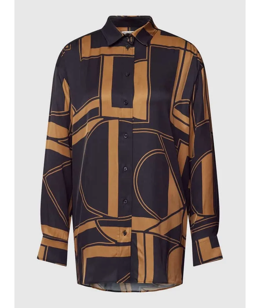 obrazek 1 Bluzka z wiskozy ze wzorem na całej powierzchni