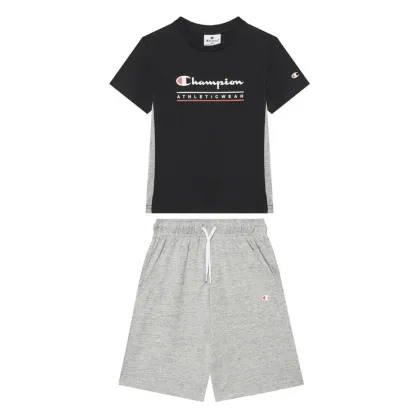 Zdjęcie Champion Komplet t-shirt i spodenki 306992 Czarny Regular Fit