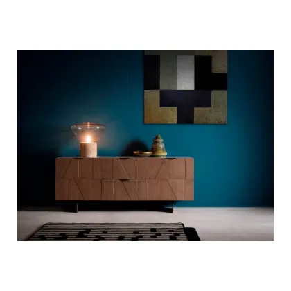 Zdjęcie Stylowy, Luksusowy Włoski Kredens Wykończony Oksydowanym Mosiądzem - Bamax