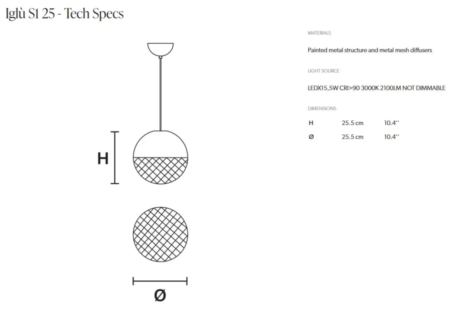 obrazek 2 Nowoczesna lampa wisząca z serii Iglù