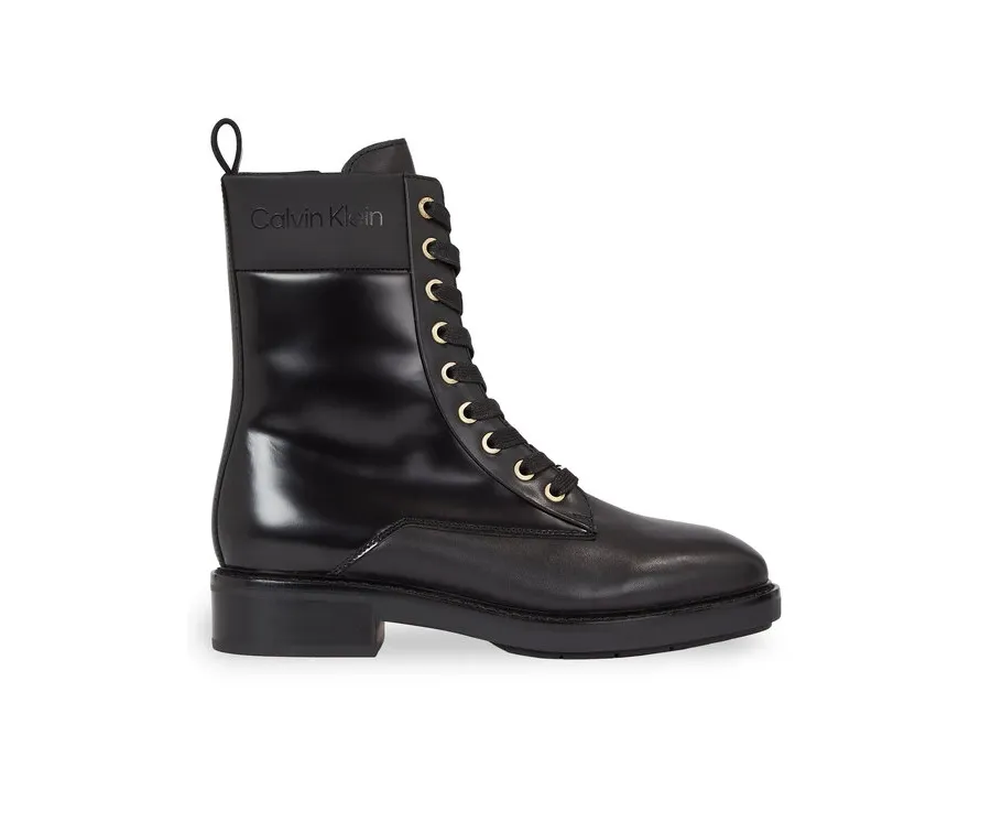 obrazek 1 Calvin Klein Trapery Rubber Sole Combat Boot Lg Wl HW0HW01715 Czarny
