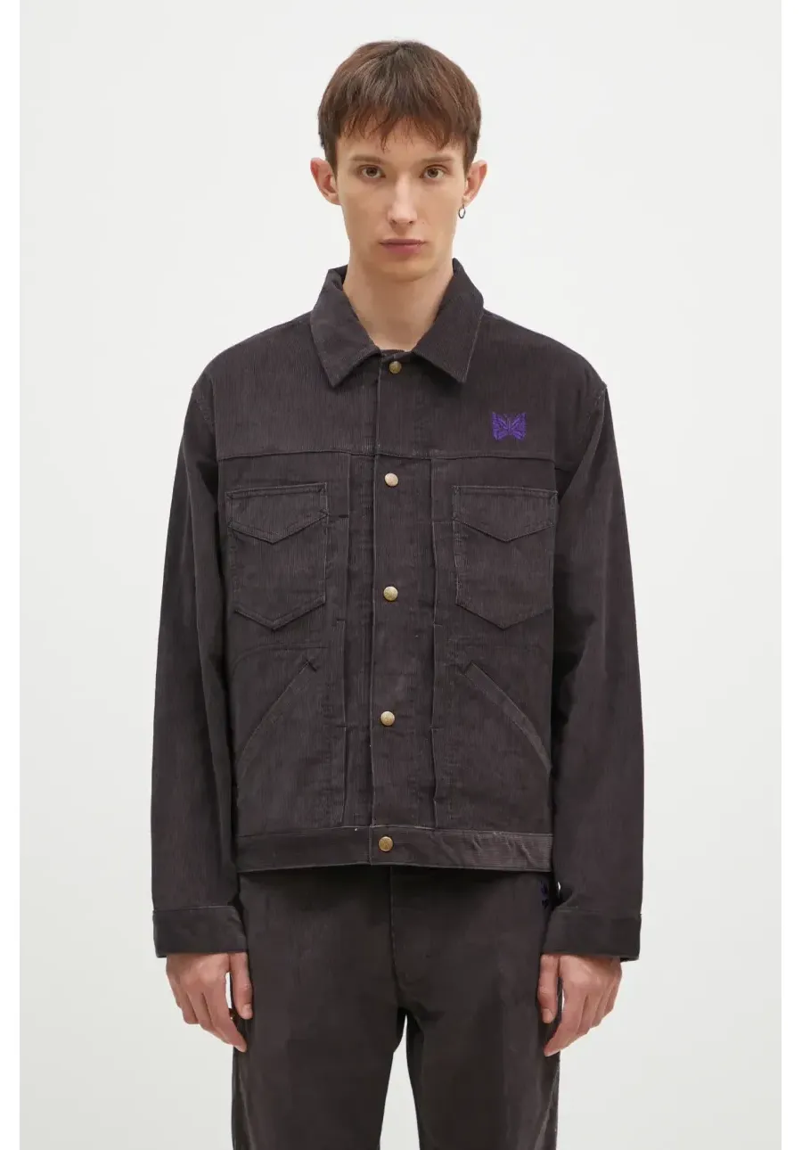 obrazek 1 Needles kurtka sztruksowa Penny Jean Jacket kolor fioletowy przejściowa PU216