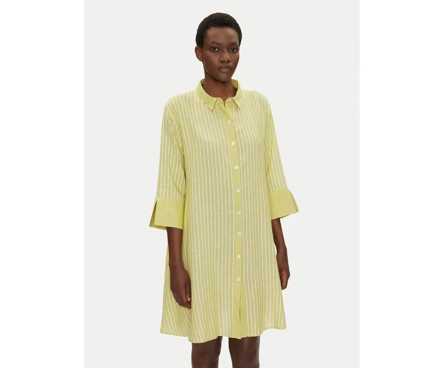 obrazek 1 Iconique Sukienka koszulowa IC25-026 Zielony Relaxed Fit
