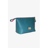 Zdjęcie Stylowa skórzana kosmetyczka w kolorze morskim - Terrida