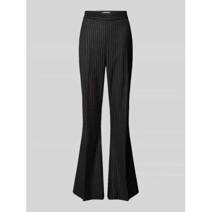 Zdjęcie Spodnie materiałowe o rozkloszowanym kroju z zakładkami w pasie model ‘Caylina’