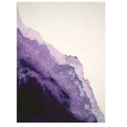 Zdjęcie Unikatowy dywan Aubergine Hill z wełny lub wiskozy