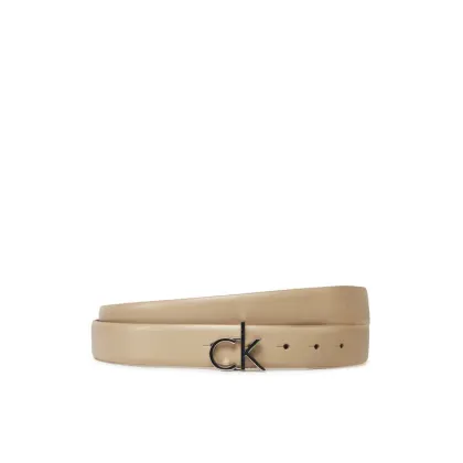 Zdjęcie Calvin Klein Pasek Damski Ck Buckle Belt 3.0_Smooth K60K613156 Beżowy