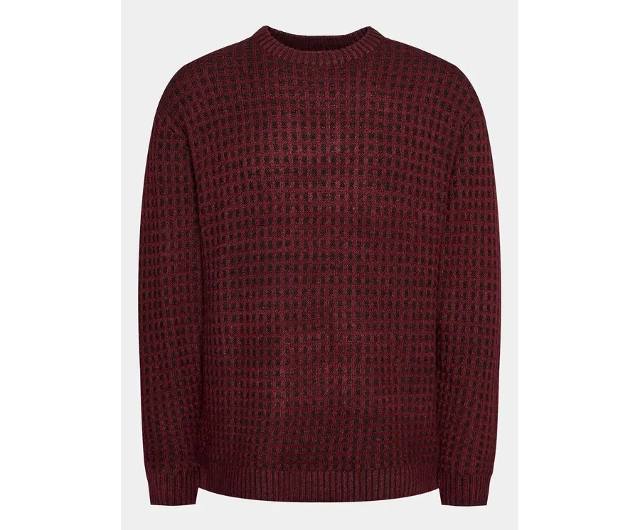 obrazek 1 Redefined Rebel Sweter 222048 Bordowy Regular Fit