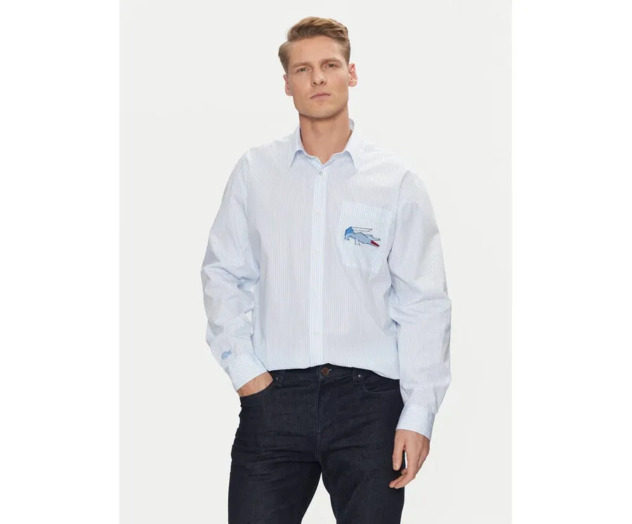 obrazek 1 Lacoste Koszula CH4548 Błękitny Relaxed Fit