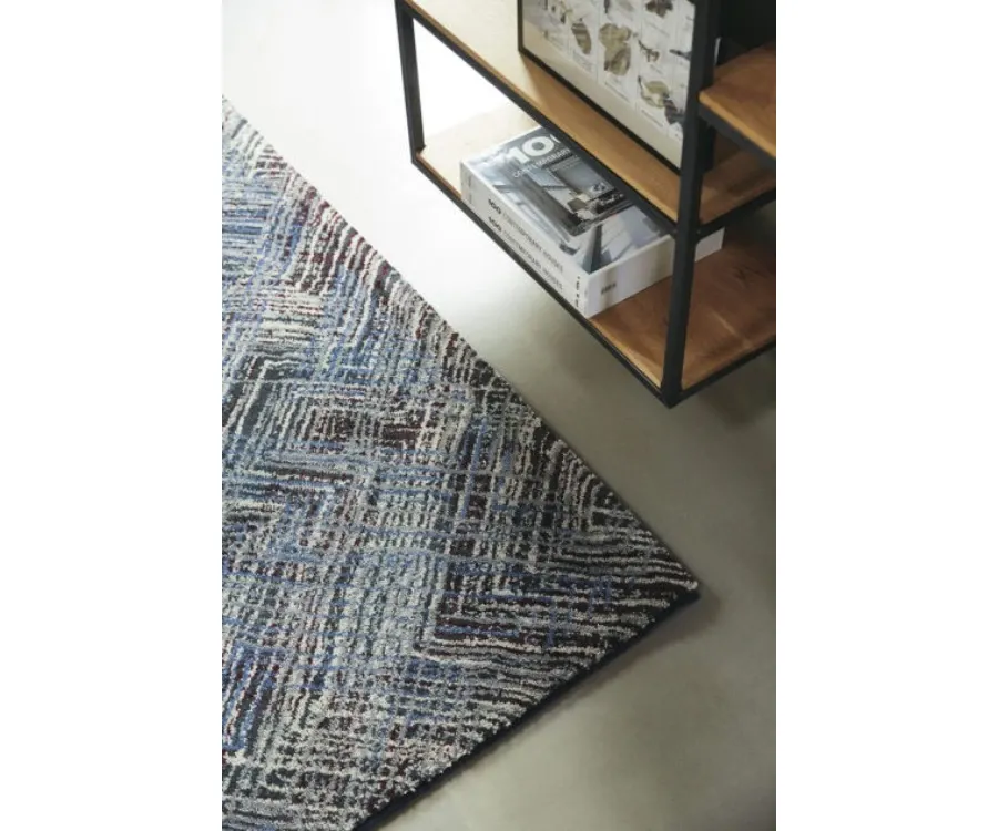 picture 2 Exclusive blue geometry rug - PRADO CRAYON 22608
