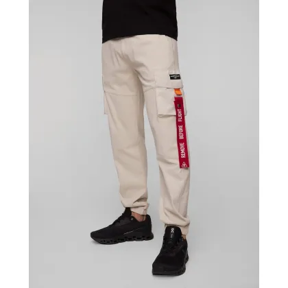 Zdjęcie Beżowe Spodnie Dresowe Męskie Aeronautica Militare