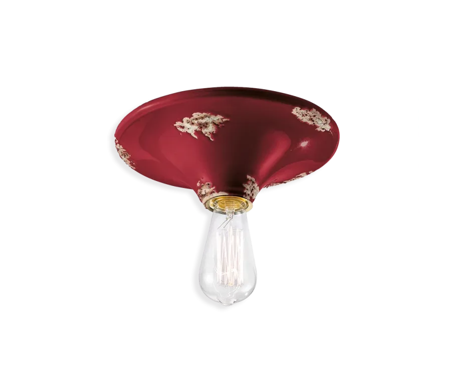 obrazek 8 Stylowa włoska lampa sufitowa-plafoniera w stylu vintage