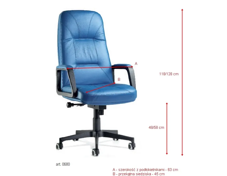 picture 4 Blue leather armchair for Belgrado