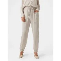 Zdjęcie Vero Moda Spodnie materiałowe Marys 10300405 Écru Loose Fit