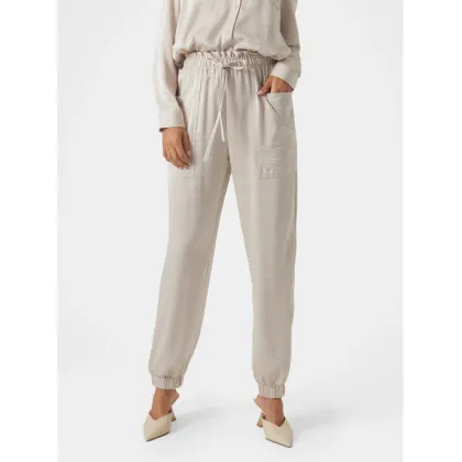 Zdjęcie Vero Moda Spodnie materiałowe Marys 10300405 Écru Loose Fit