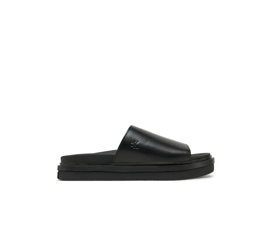 obrazek 1 Calvin Klein Jeans Klapki Flat Molded Sandal Slide YW0YW01710 Czarny