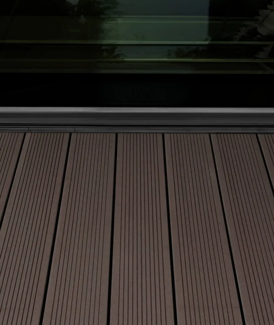obrazek 1 78 x 14,5 x 3 cm VT - (brąz) - deska tarasowa ryflowana z betonu architektonicznego
