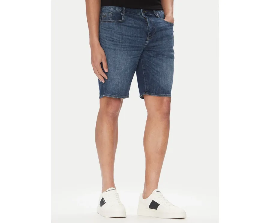 obrazek 1 Armani Exchange Szorty jeansowe XM000073 AF13089 MB002 Granatowy Slim Fit