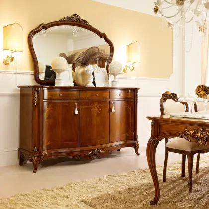 Zdjęcie Luksusowa 3-drzwiowa komoda do salonu w stylu klasycznym