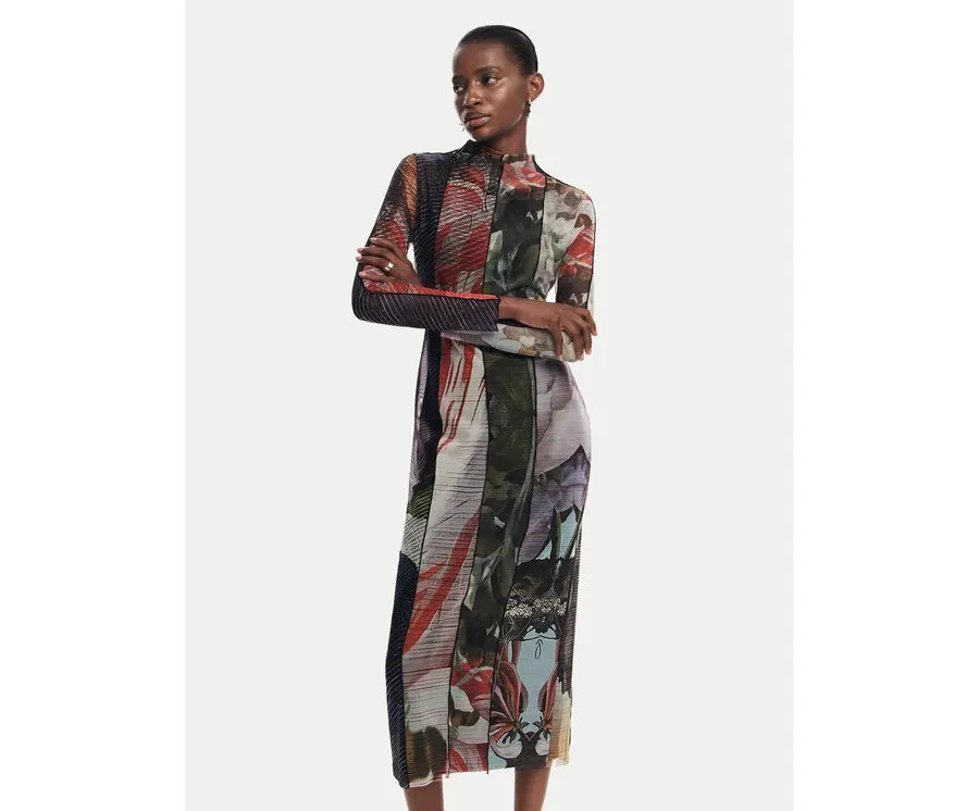 obrazek 1 Desigual Sukienka codzienna Carson 24WWVK59 Kolorowy Slim Fit