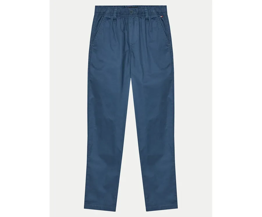 obrazek 1 Tommy Hilfiger Spodnie materiałowe Monotype KB0KB09146 Niebieski Regular Fit