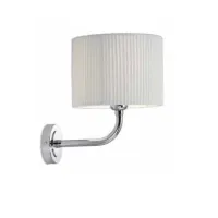 Picture A unique and elegant wall lamp with a beautiful pleated shade