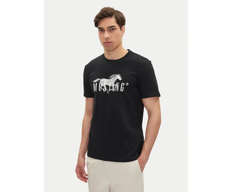 obrazek 1 Mustang T-Shirt Austin 1016279 Czarny Regular Fit