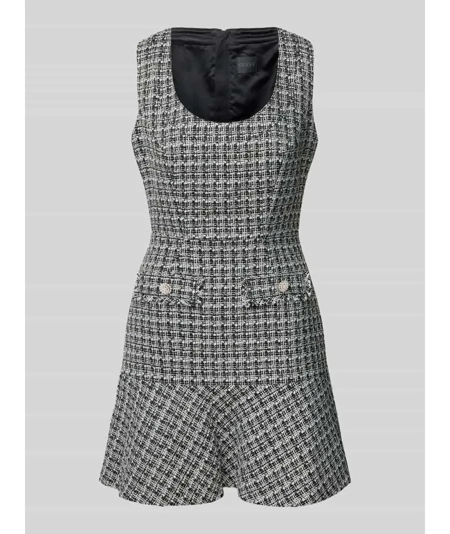 obrazek 1 Sukienka mini z fakturowanym wzorem model ‘DAPHNEE’