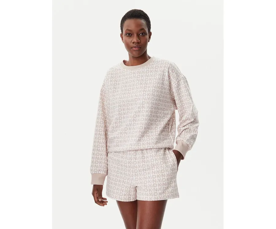 obrazek 1 DKNY Piżama YI50040 Beżowy Regular Fit