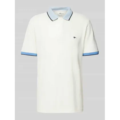 Zdjęcie Koszulka polo o kroju regular fit z obszyciem w kontrastowym kolorze