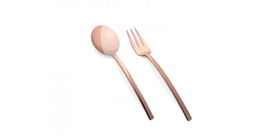 obrazek 3 Elegancki włoski nóż do masła Due Bronzo - 6 szt.