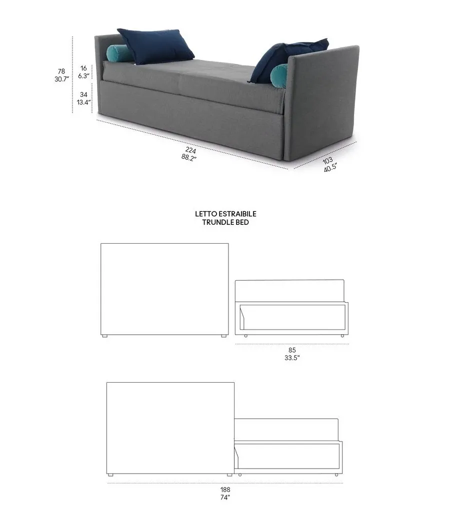 obrazek 6 Elegancka rozkładana sofa Gabriel Duo Isoleuse do stylowych wnętrz
