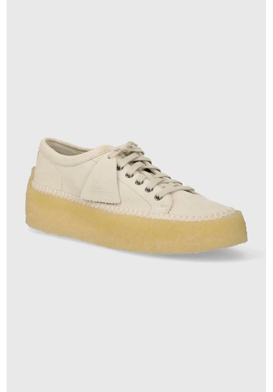obrazek 1 Clarks Originals sneakersy zamszowe Caravan Low kolor beżowy 26176552
