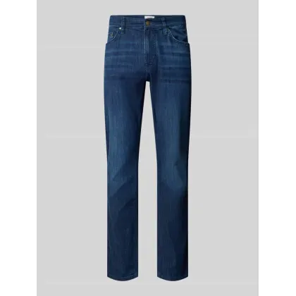 Zdjęcie Jeansy o kroju straight fit z 5 kieszeniami model ‘Mitch’