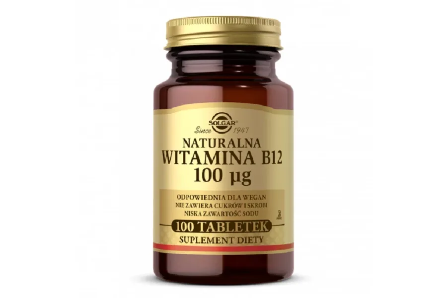 obrazek 1 Solgar  Naturalna witamina B12 100 mcg tabletki
