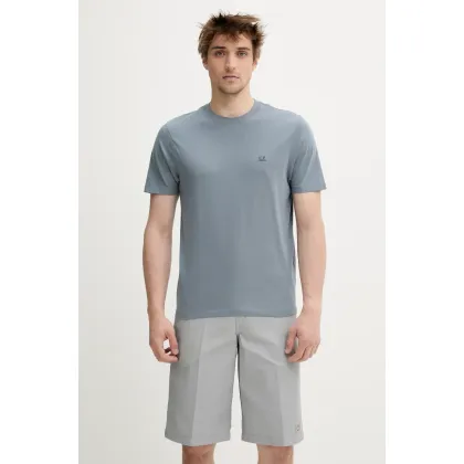 Zdjęcie C.P. Company t-shirt bawełniany męski kolor szary z nadrukiem 18CMTS030A005100W