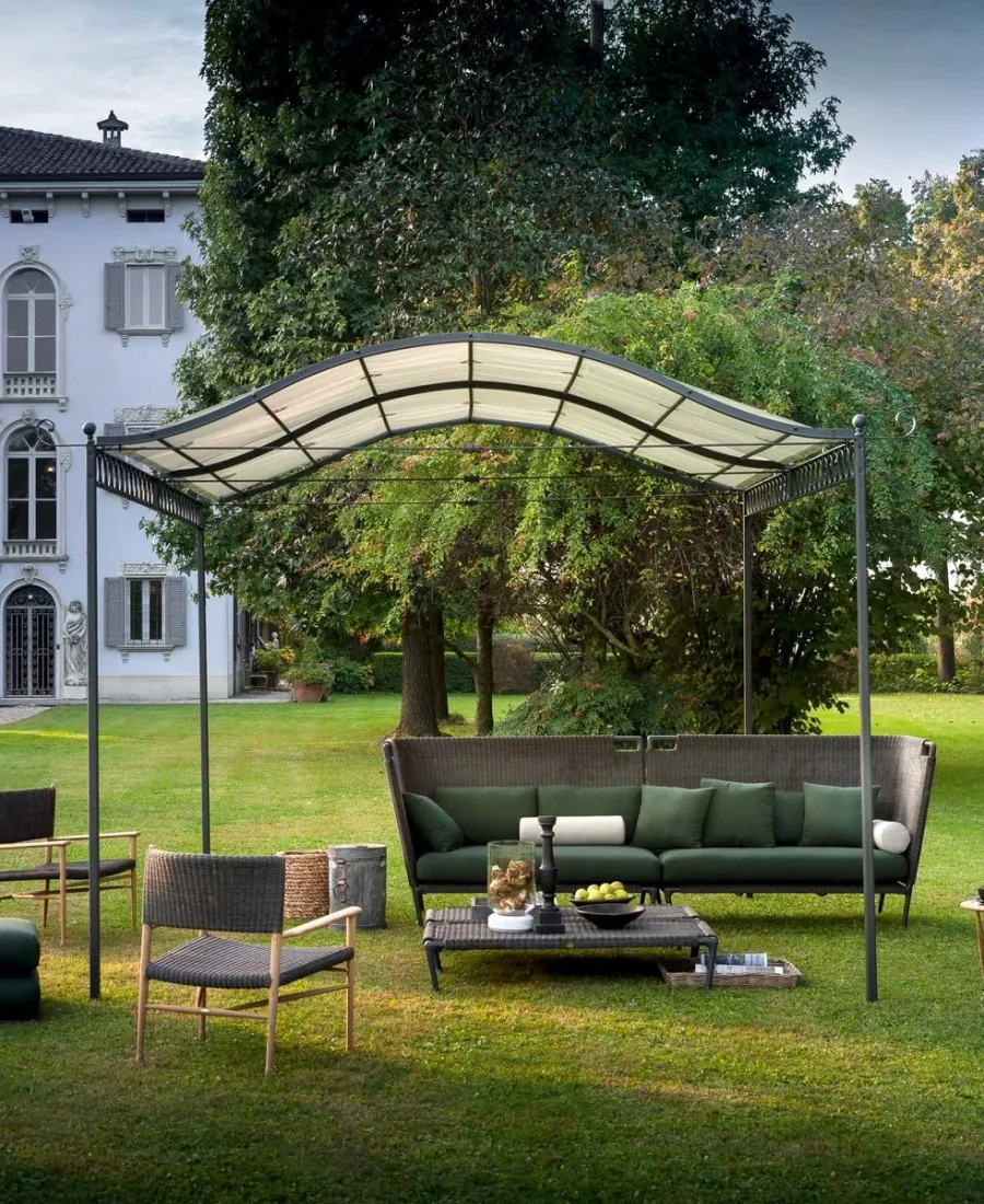 obrazek 2 Wolnostojąca pergola 376×413 cm bez zadaszenia do wyjątkowego ogrodu