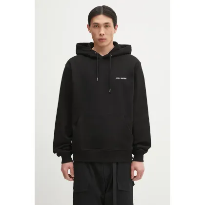 Zdjęcie Daily Paper bluza bawełniana Dias Hoodie męska kolor czarny z kapturem gładka 2422068